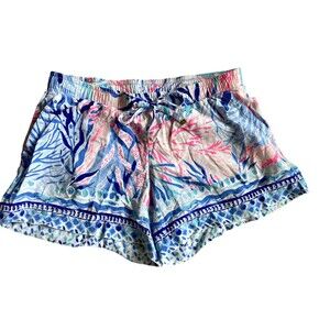 Lilly Pulitzer Womens Katia Shorts Size XS Kaleidoscope Coral Tropical Cruise